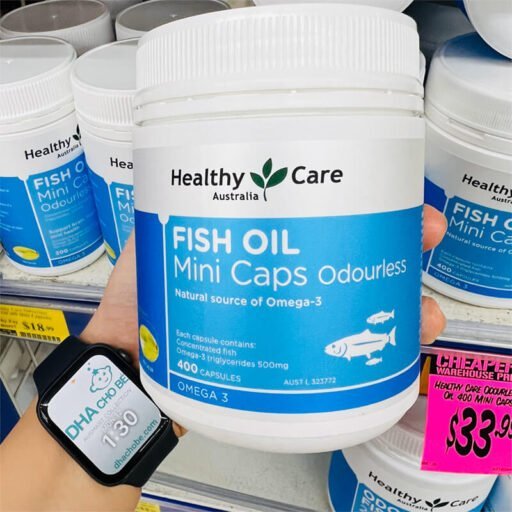Viên Uống Dầu Cá Healthy Care Fish Oil Mini Caps Odourless 400 Viên