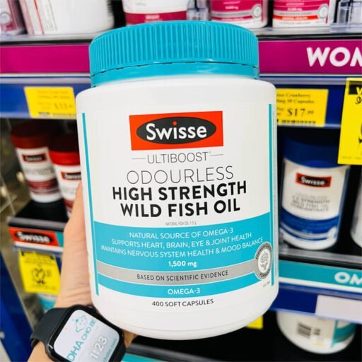 swisse odourless high strength wild fish oil 1500mg 400 vien 01